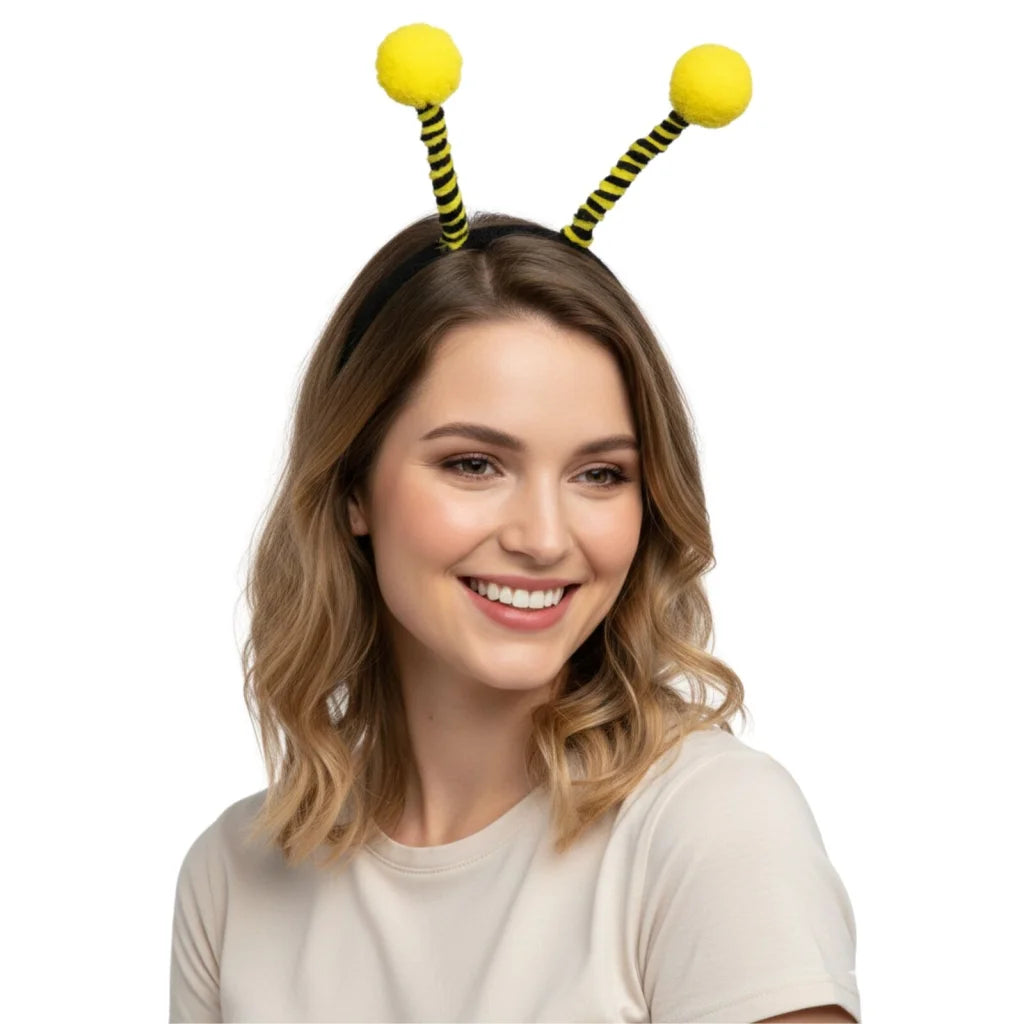 Bumble Bee Headband Headdress Yellow Bird Costume Accessory