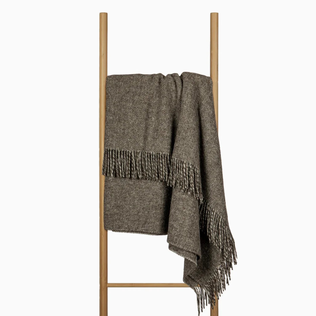 Cambridge Throw Blanket 100% NZ Wool - Natural - Home &