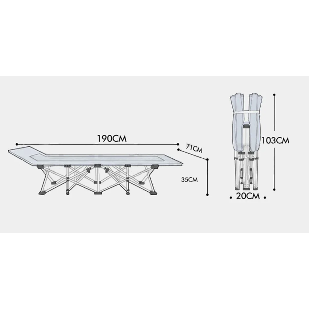 Camping Portable Stretcher Single Foldable Folding Bed