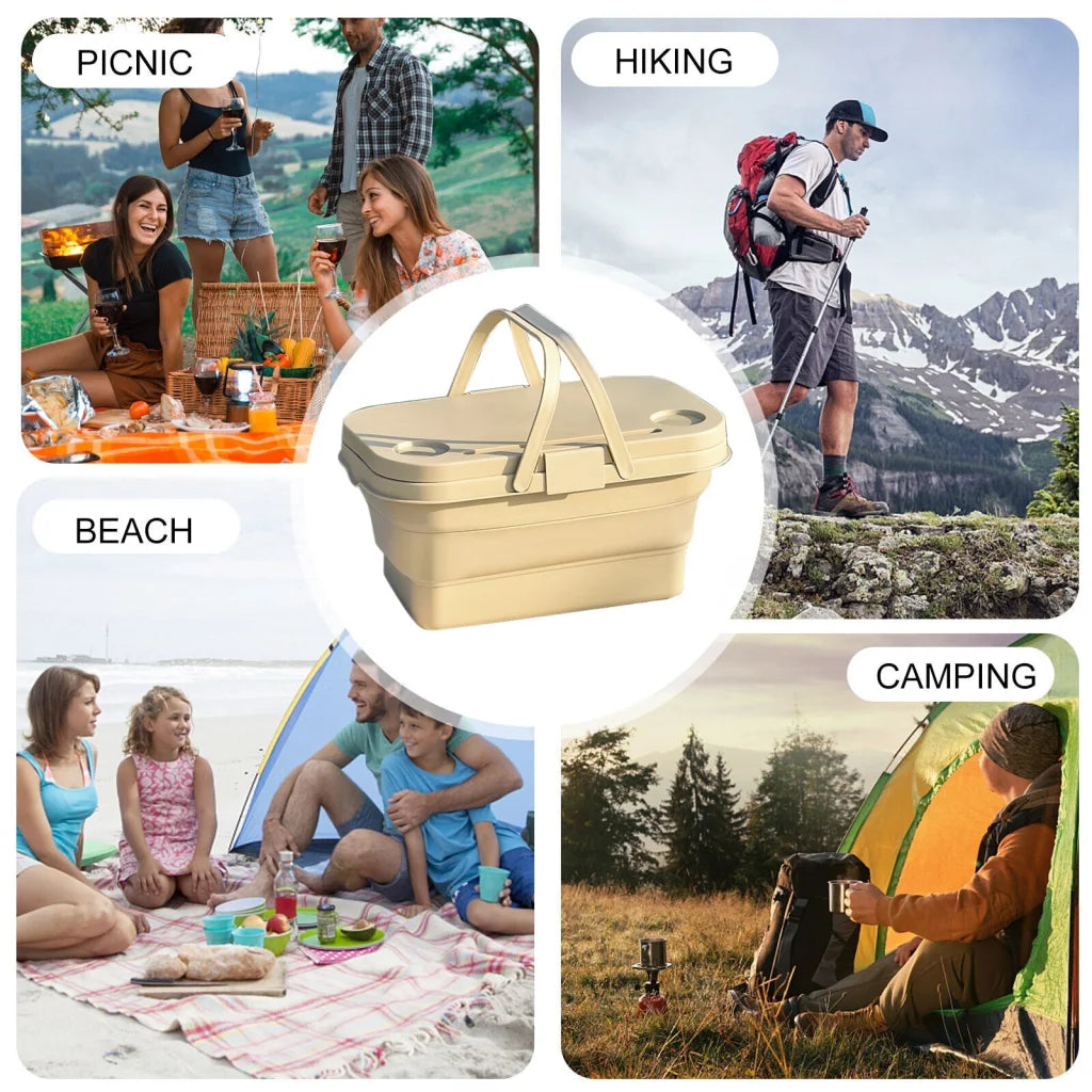 Camping Storage Box 3-in-1 Folding Outdoor Food Fruit