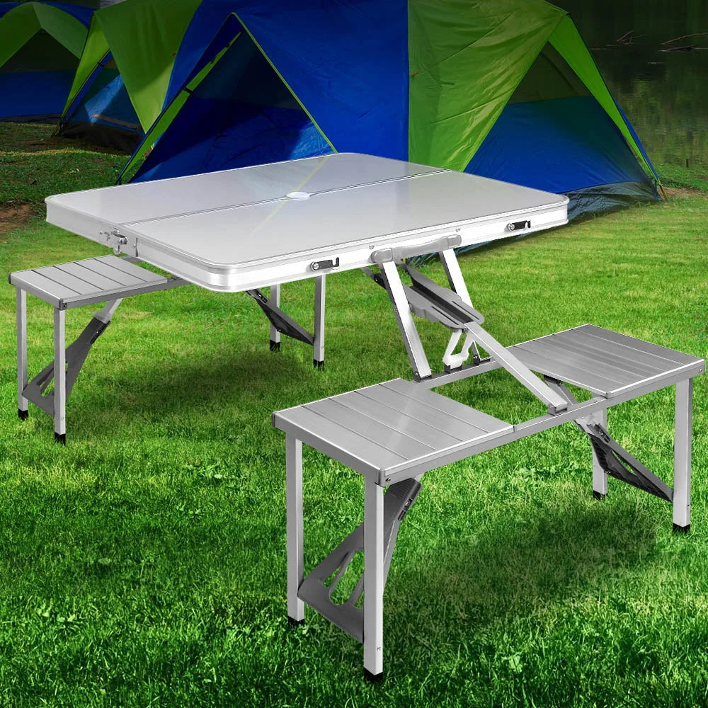 Camping Table Folding Aluminum Portable Outdoor Picnic