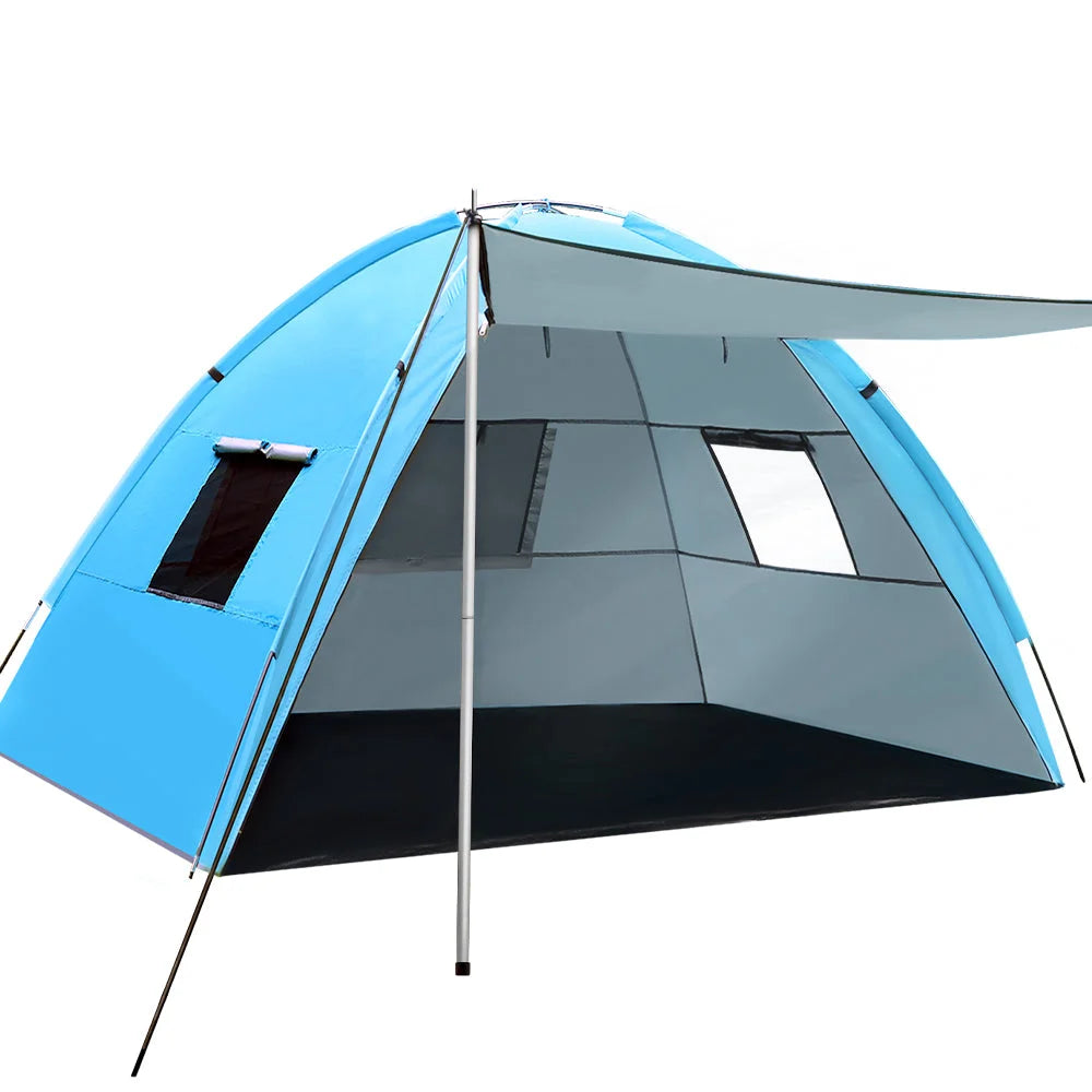 2 4 camping tent beach with hiking sun shade shelter