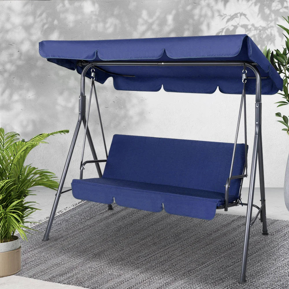 Canopy Swing Chair Navy - Garden Furniture