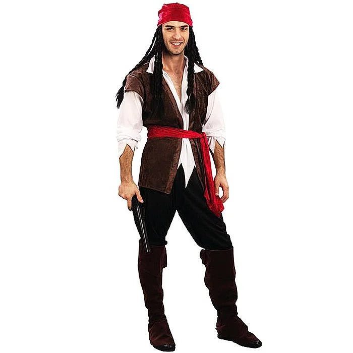 Caribbean Pirate man Costume - Fashion > Men’s Fashion >