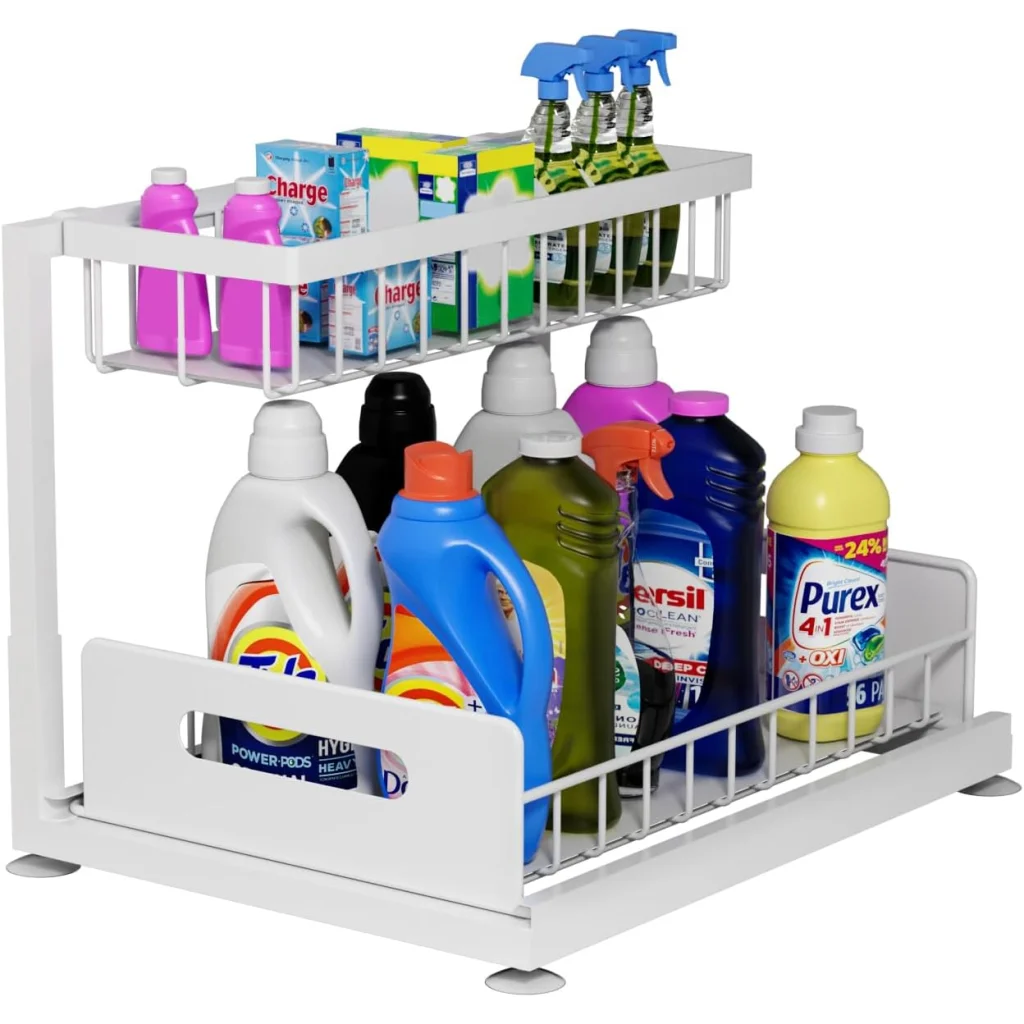 CARLA HOME 2 pack Under Sink Organiser with Sliding Drawers