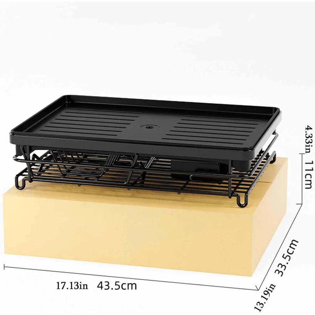 CARLA HOME 2-Tier Dish Drying Rack for Kitchen Counter