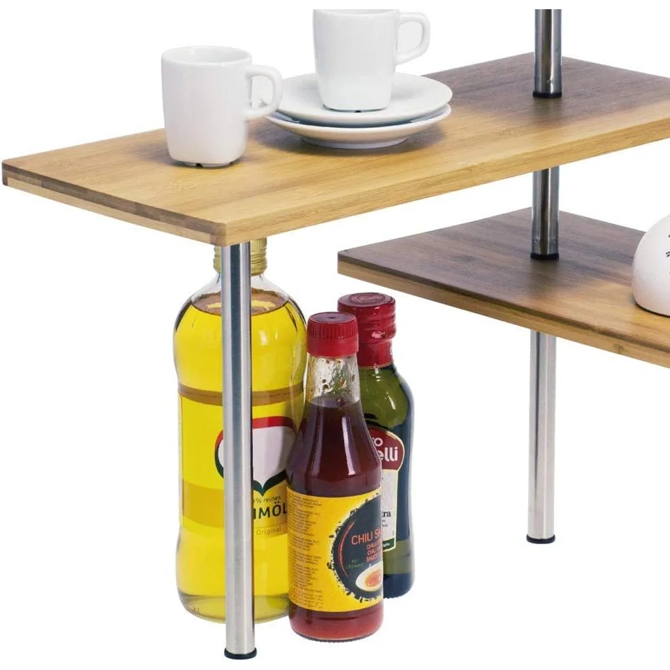 CARLA HOME 3-Tier Corner Shelf Kitchen Spice Rack Organizer
