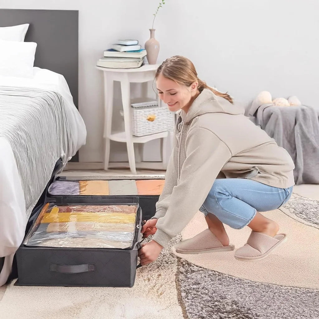 CARLA HOME 8 Pack Underbed Storage Bins with 90L Large
