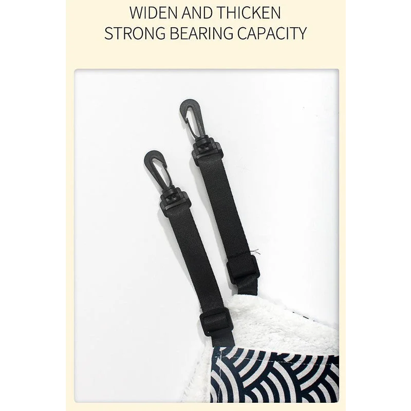 Cat Cage Hammock - Adjustable Double-Sided Pet Swing Bed