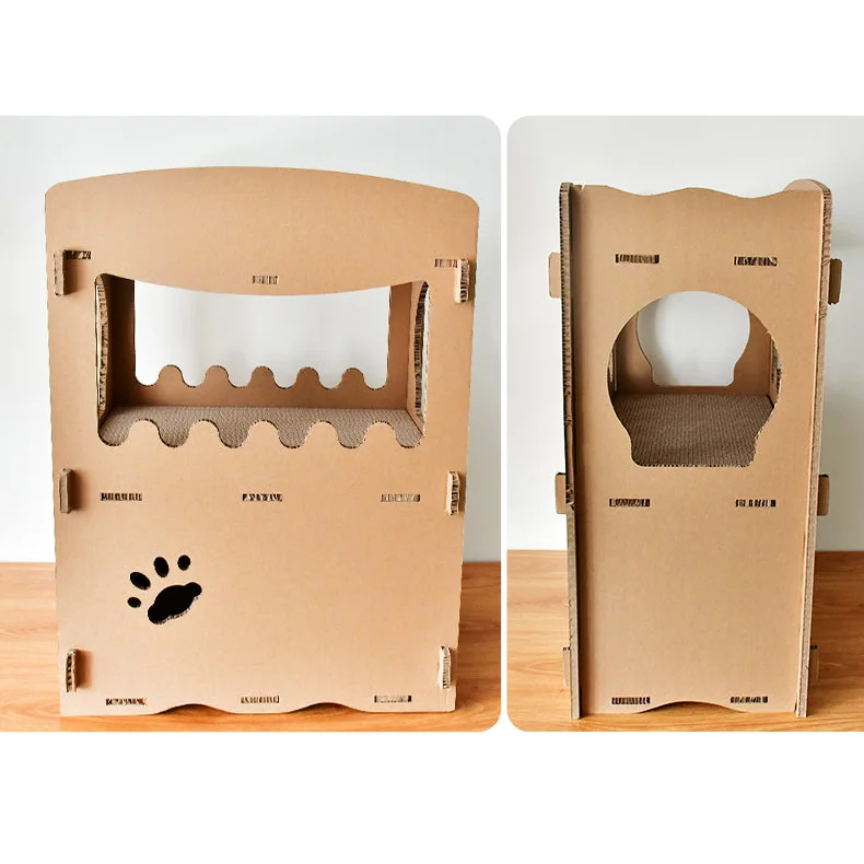 Cat Scratcher Condo Furniture Tower Double Storey Pet