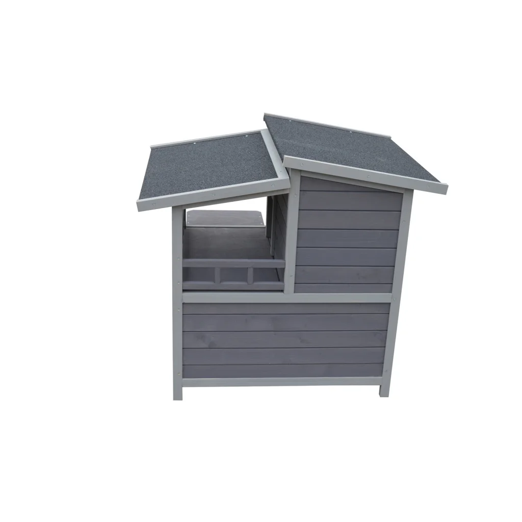 Cat Shelter Condo 2-Story with Escape Door Rainproof Kitty