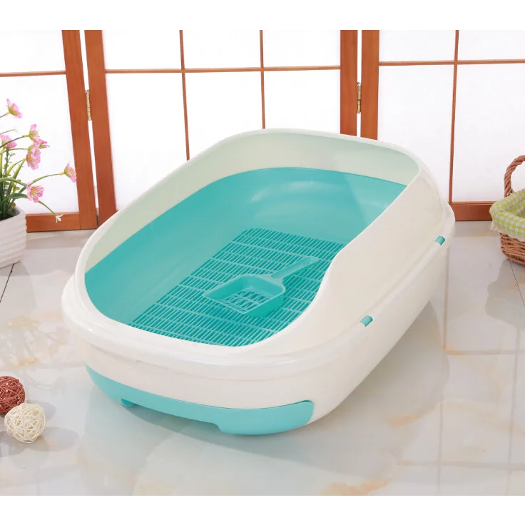 Cat Toilet Litter Box Medium Portable Tray with Scoop