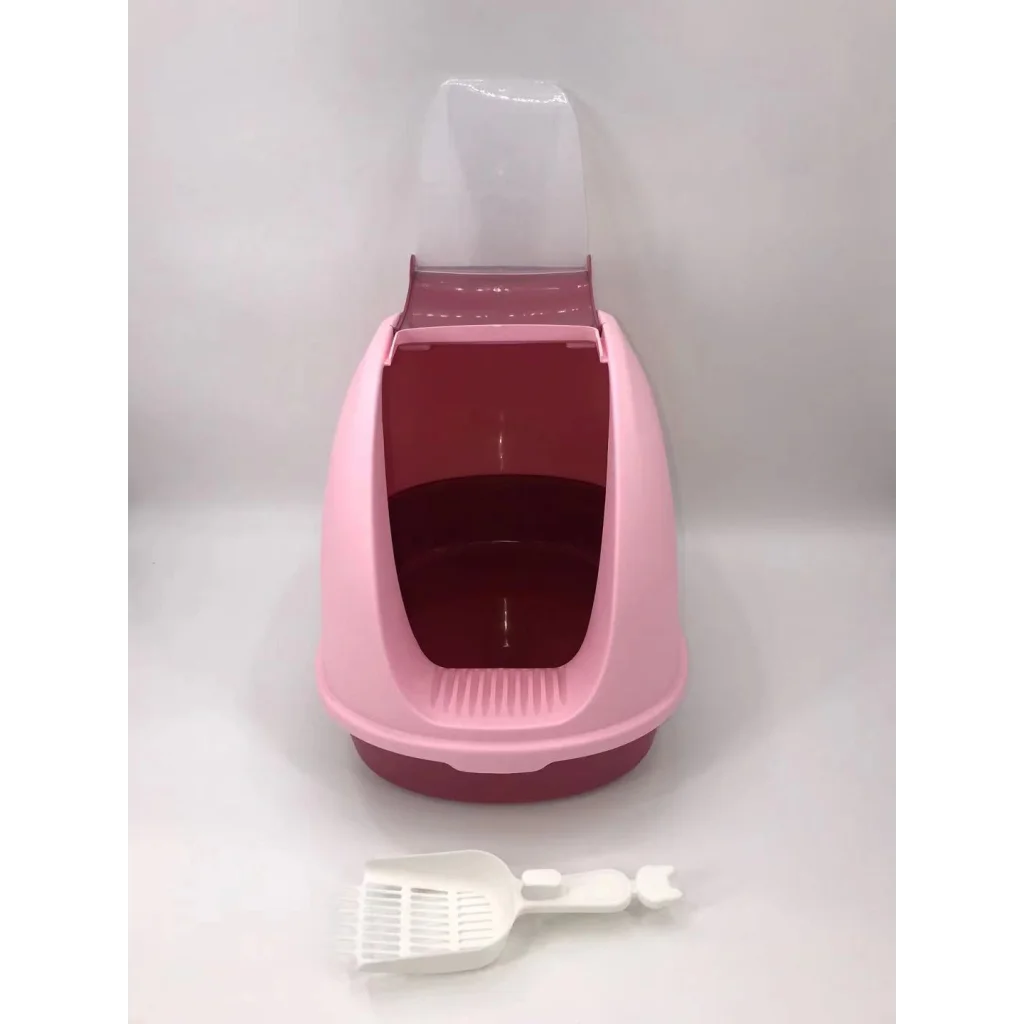 Cat Toilet Litter Box Portable Hooded Tray House