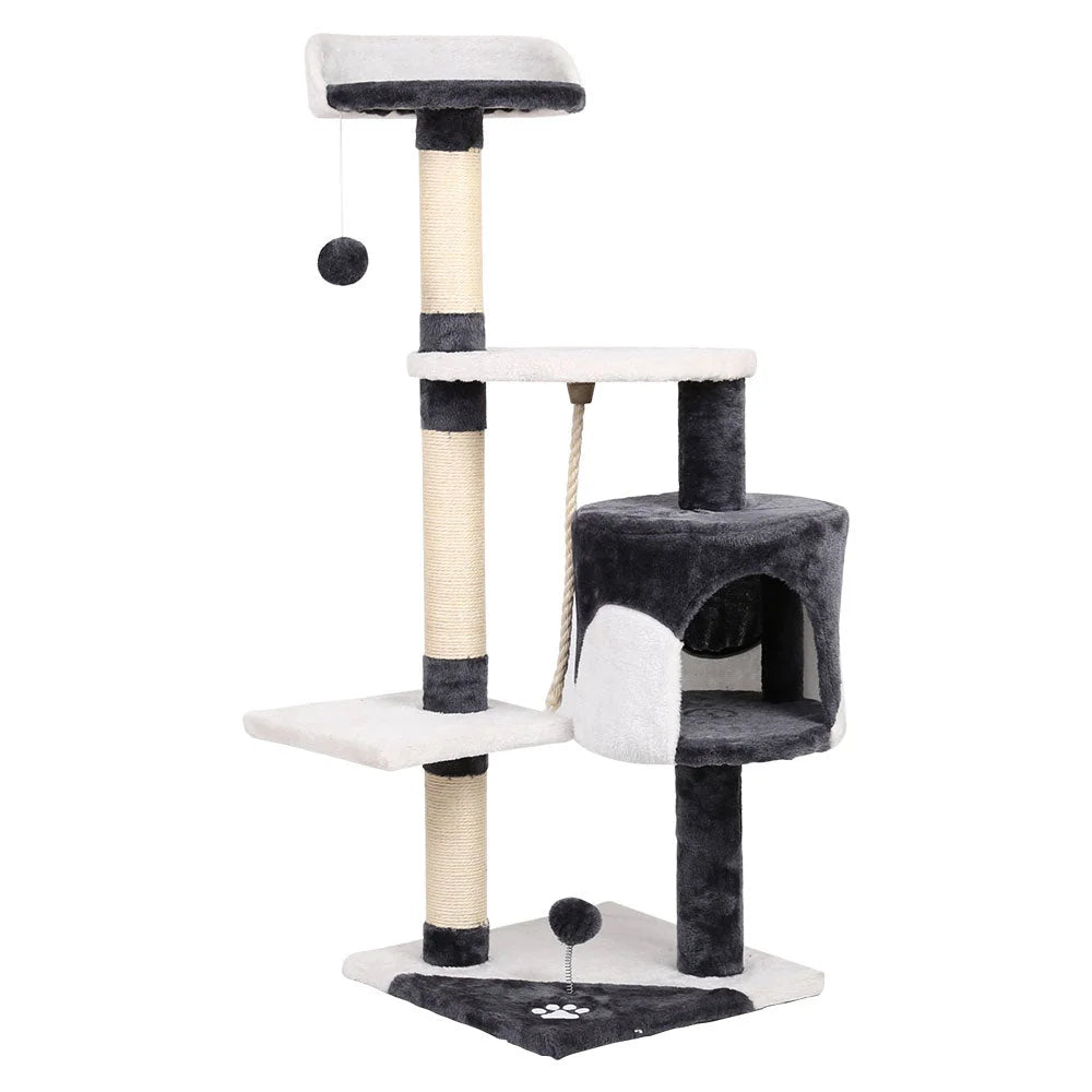 Cat Tree 112cm Scratching Post Scratcher Tower Condo House