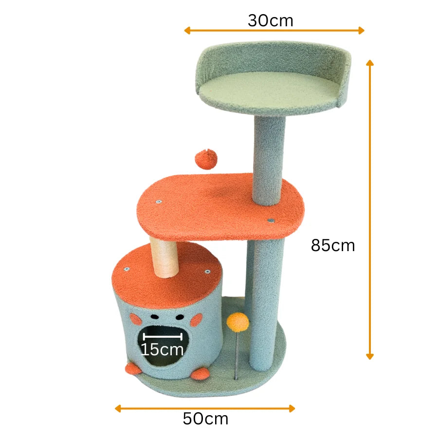 Cat Tree Petwiz 85cm Vivid Scratching Post Pole - Pet Care
