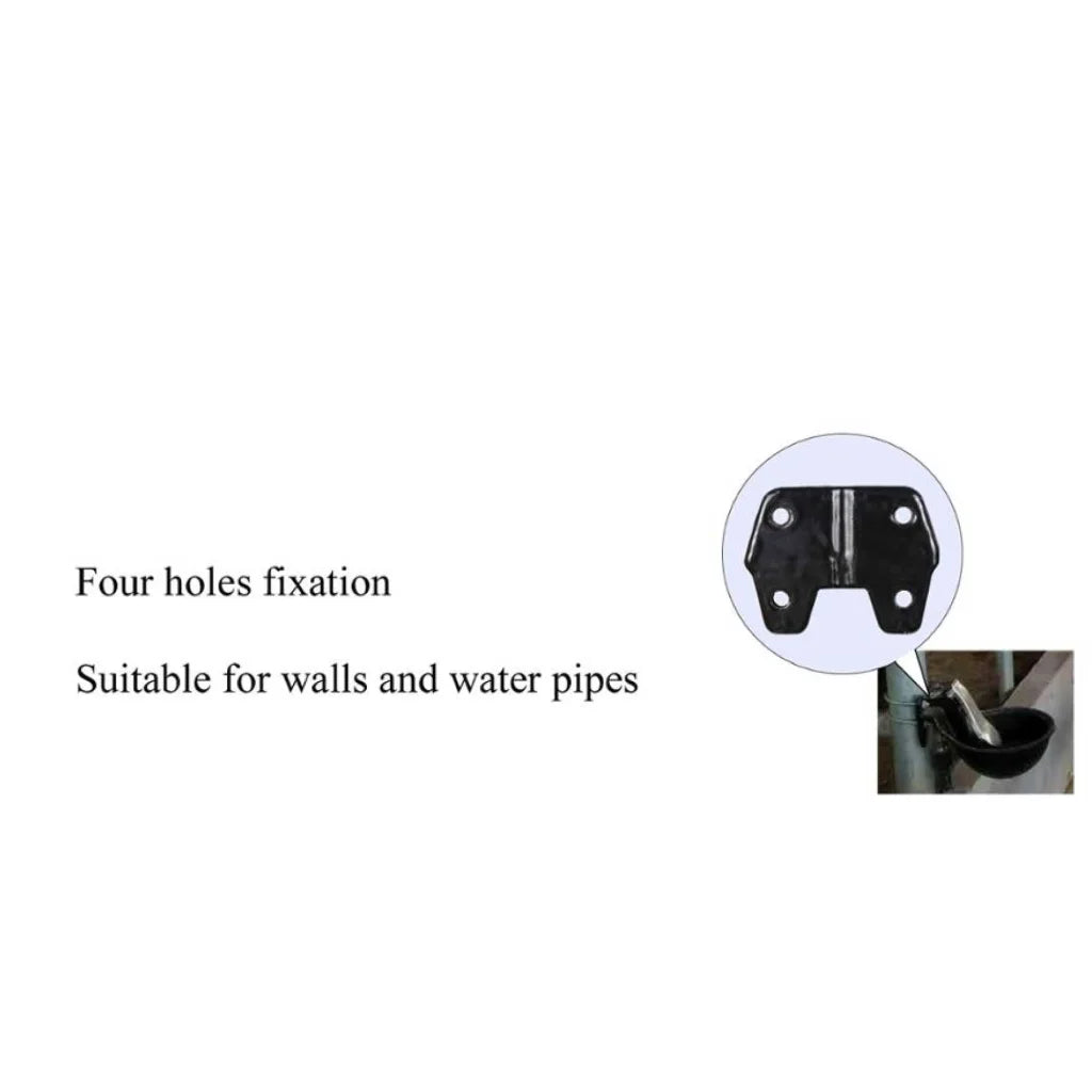 Cattle Drinking Bowl 25cm - Cast Iron Mounted Automatic