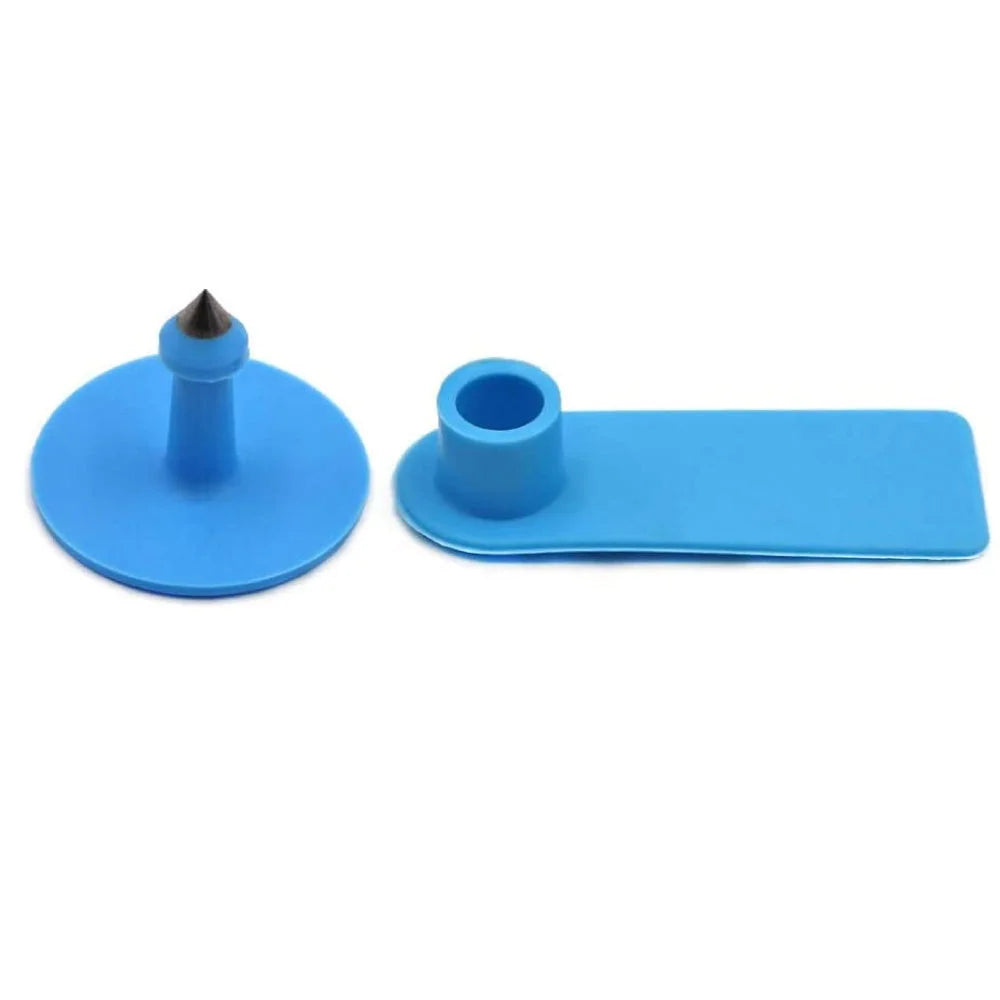 Cattle Ear Tags 100PCS - 5x2cm Small Blue Blank Livestock