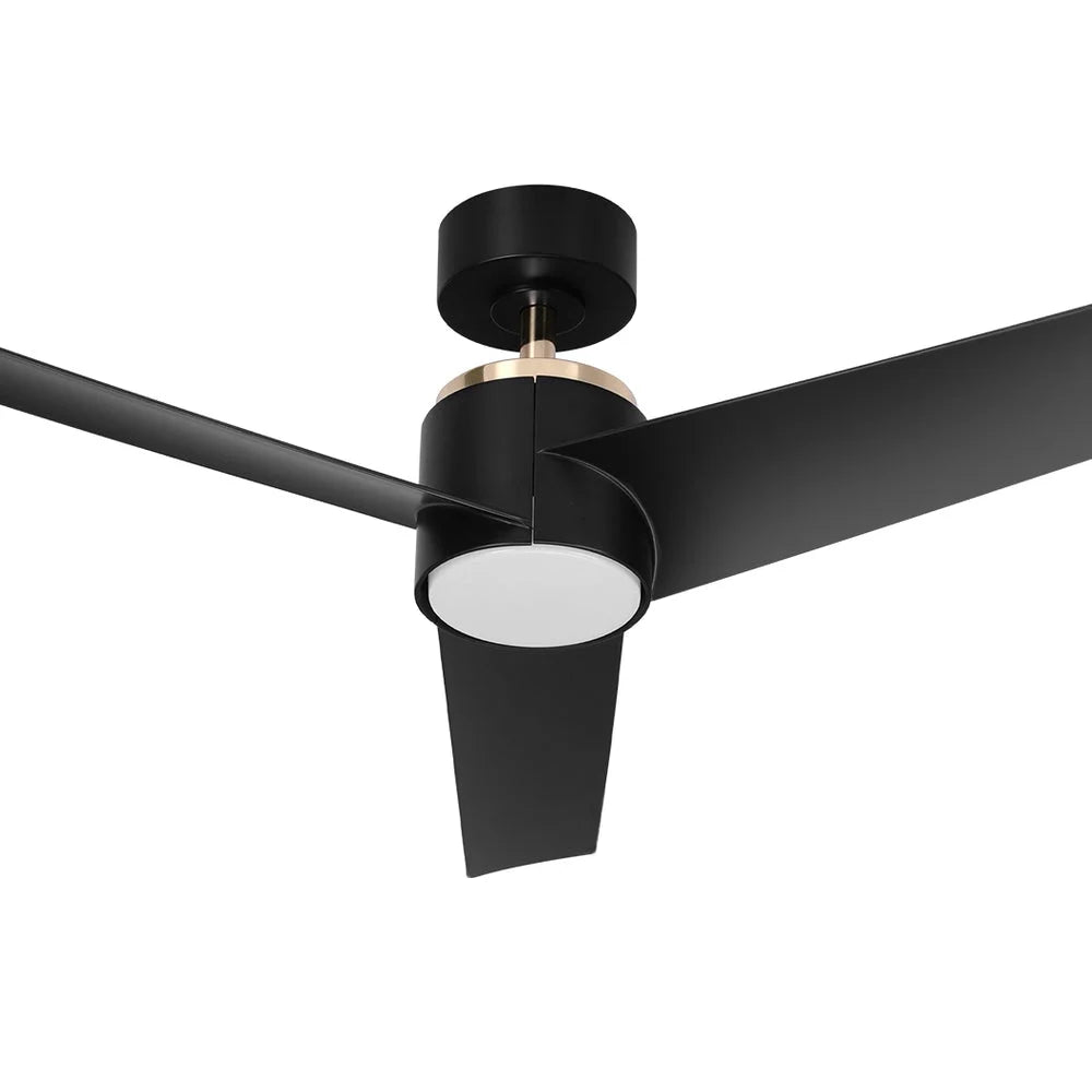 Ceiling Fan 52’’ DC Motor with Light & Remote - Black