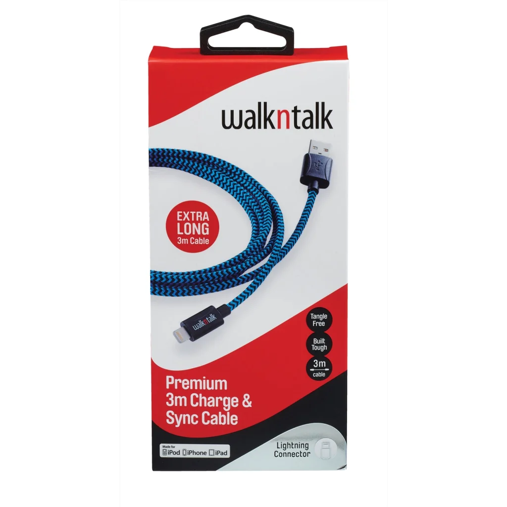Charge Sync Lightning Cable - Blue