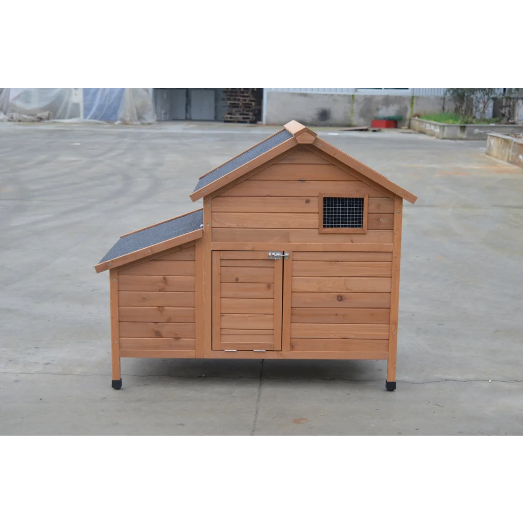 Chicken Coop Brown Rabbit Hutch Cat Cage Hen Chook House
