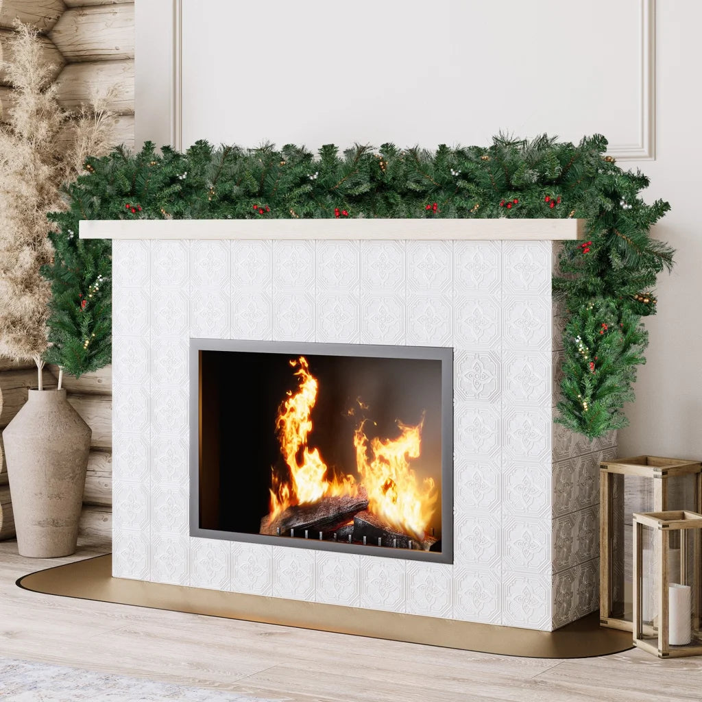 Christabelle 3.05m Christmas Garland with Berries Pine Tree