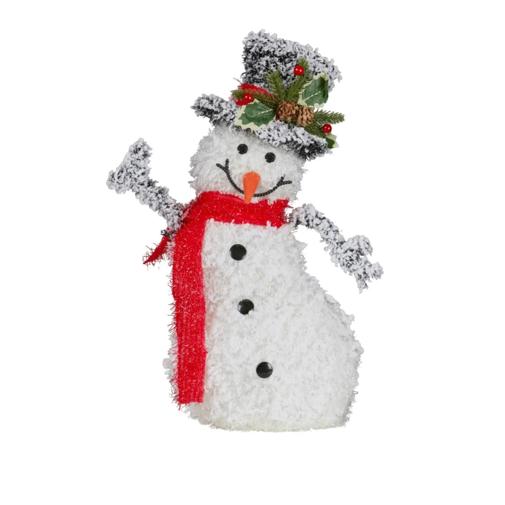 Christabelle 50cm Christmas Snowman With Lights - Occasions