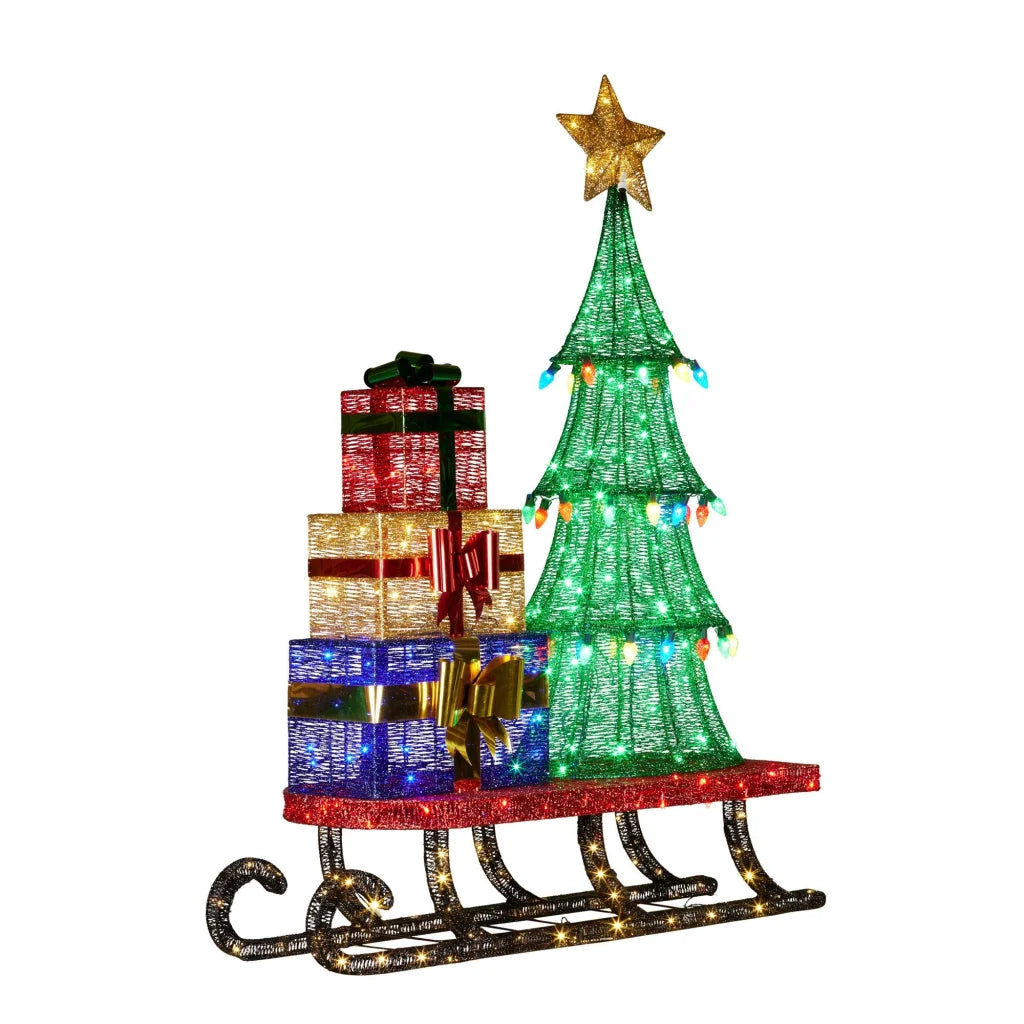 Christabelle Christmas Display Sled 183cm With Tree