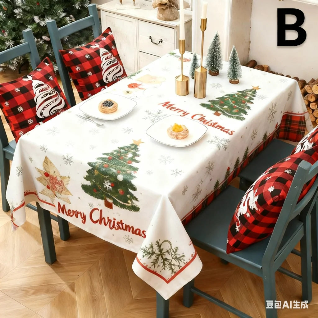 Christmas gift Christmas Tablecloth - Festive 180x150cm