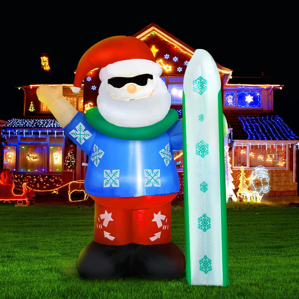 Christmas Inflatable Santa 1.6M Outdoor Xmas Decorations