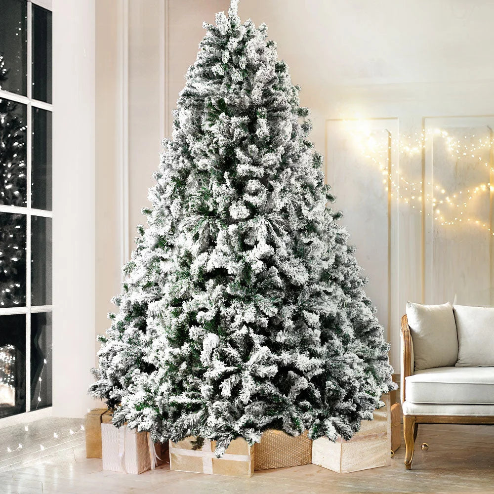 Christmas Tree 2.4M 8FT with 1500 Tips Snow Home Decor
