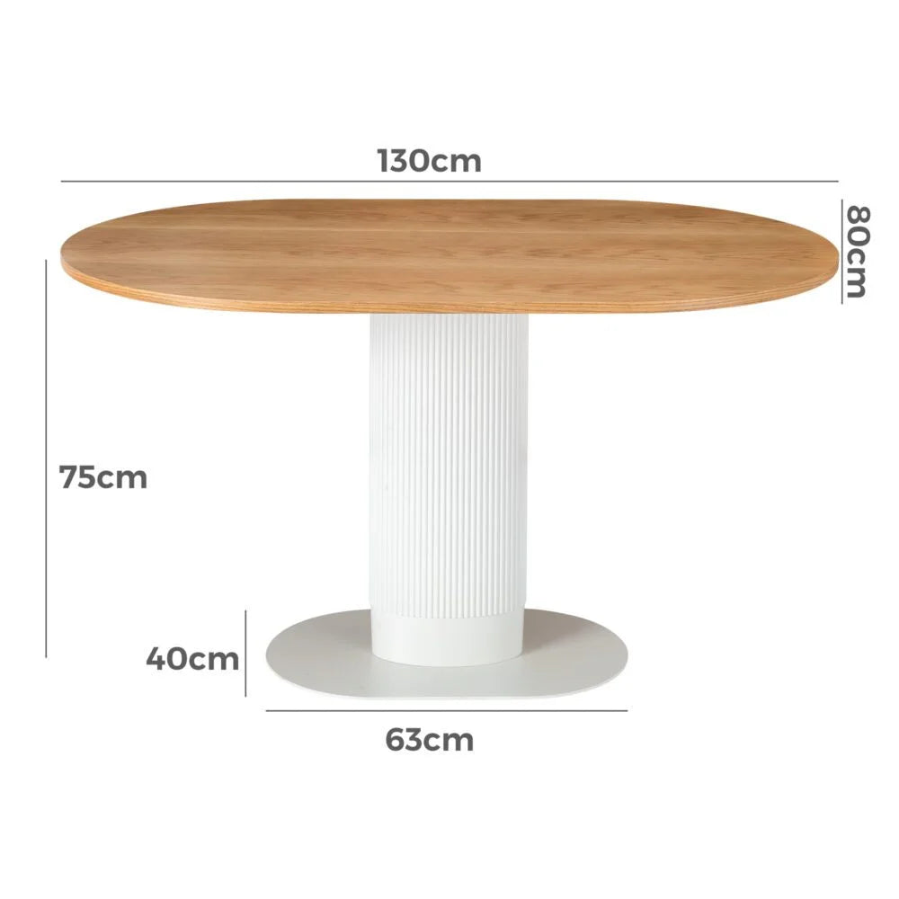 Clara Gather Round Oval Dining Table - Furniture