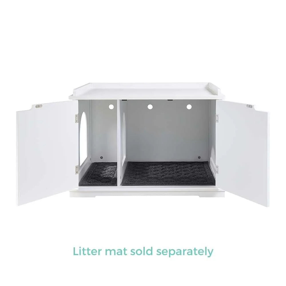 Cleo Cat Litter Cabinet - White - Pet Care