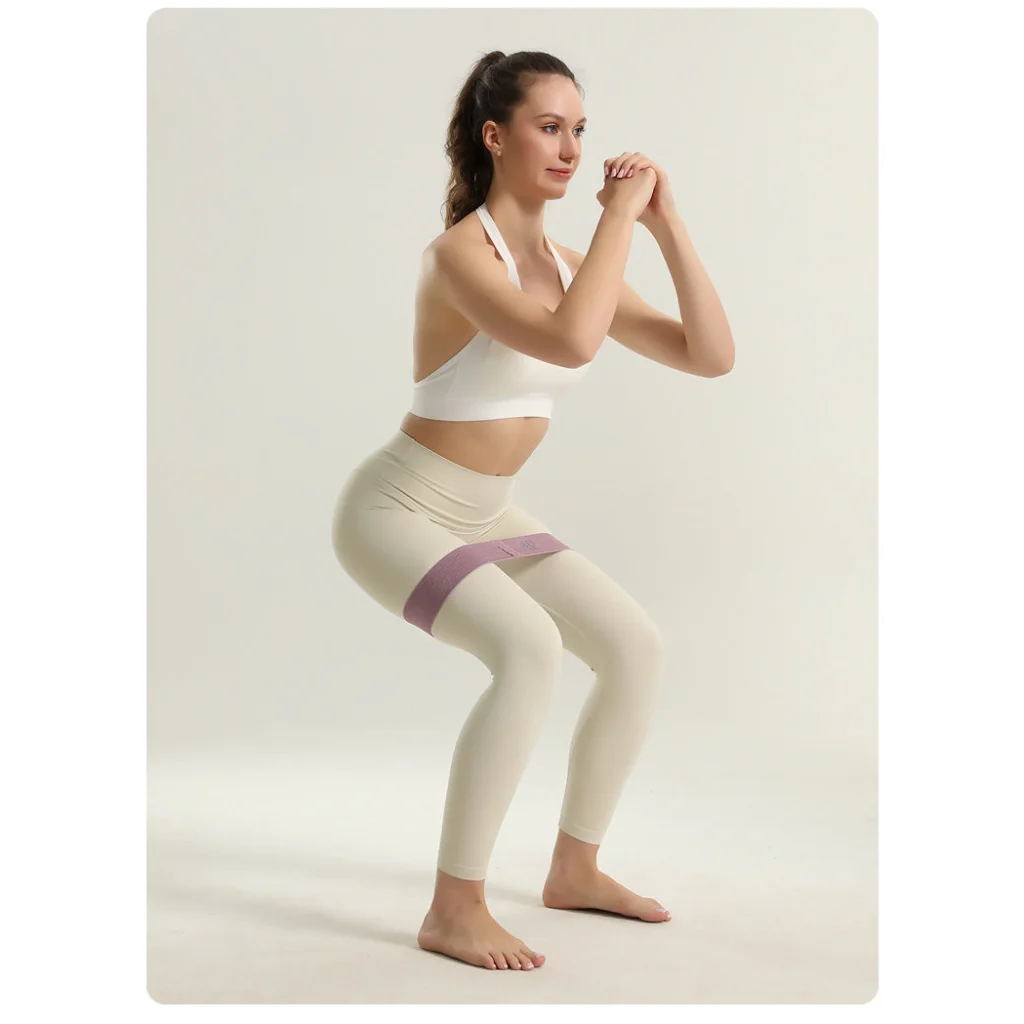 Colorful Fabric Resistance Bands for Legs and Glutes - Set