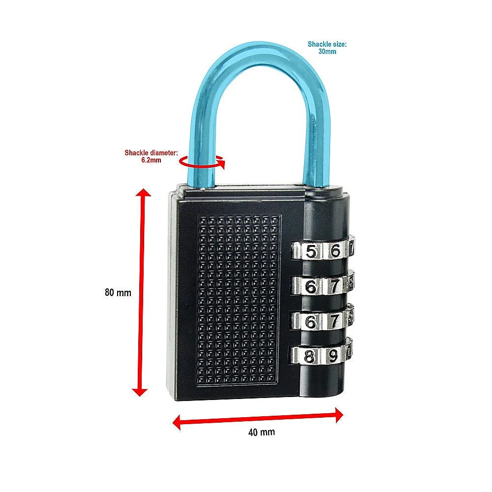 Combination Padlock X2 4-Digit Outdoor Weatherproof