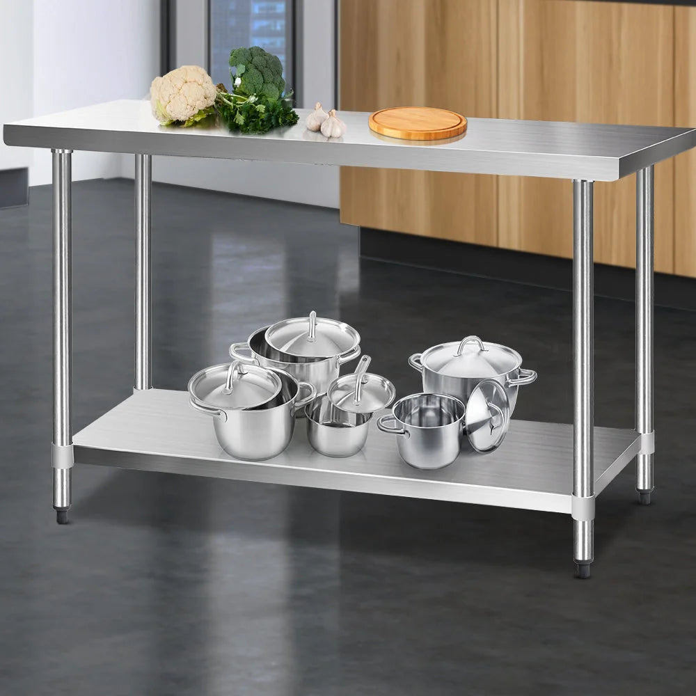 Commercial Stainless Steel Kitchen Bench 1524x610mm