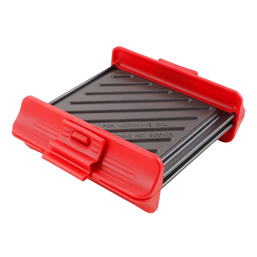 Compact Microwave Sandwich Maker Non-Stick Grill Plates
