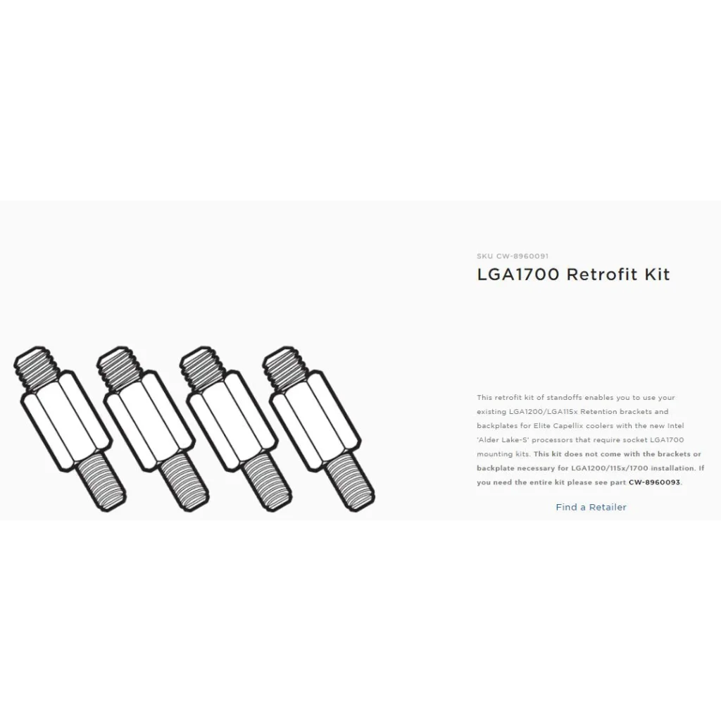 CORSAIR LGA1700 Cooler Standoff for Corsair Capellix