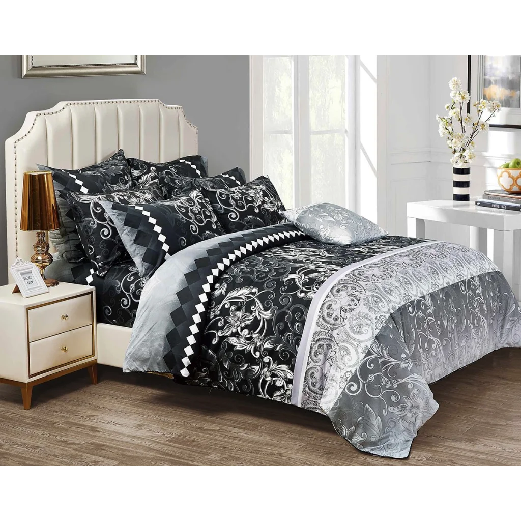 Costa Queen Size Duvet Quilt Cover Set - Home & Garden