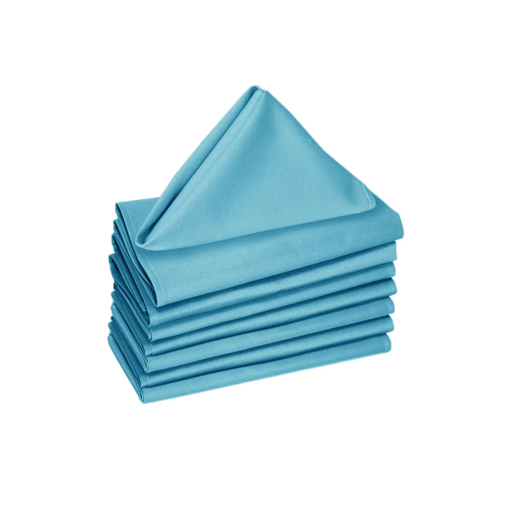 Cotton Napkins Hoydu Set of 8 Aqua 173