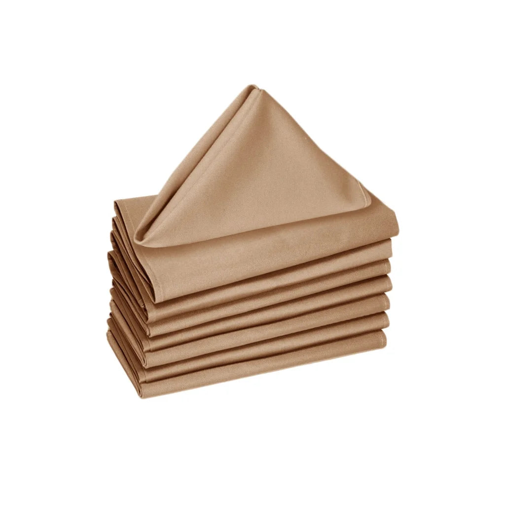 Cotton Napkins Hoydu Set of 8 Sand 244
