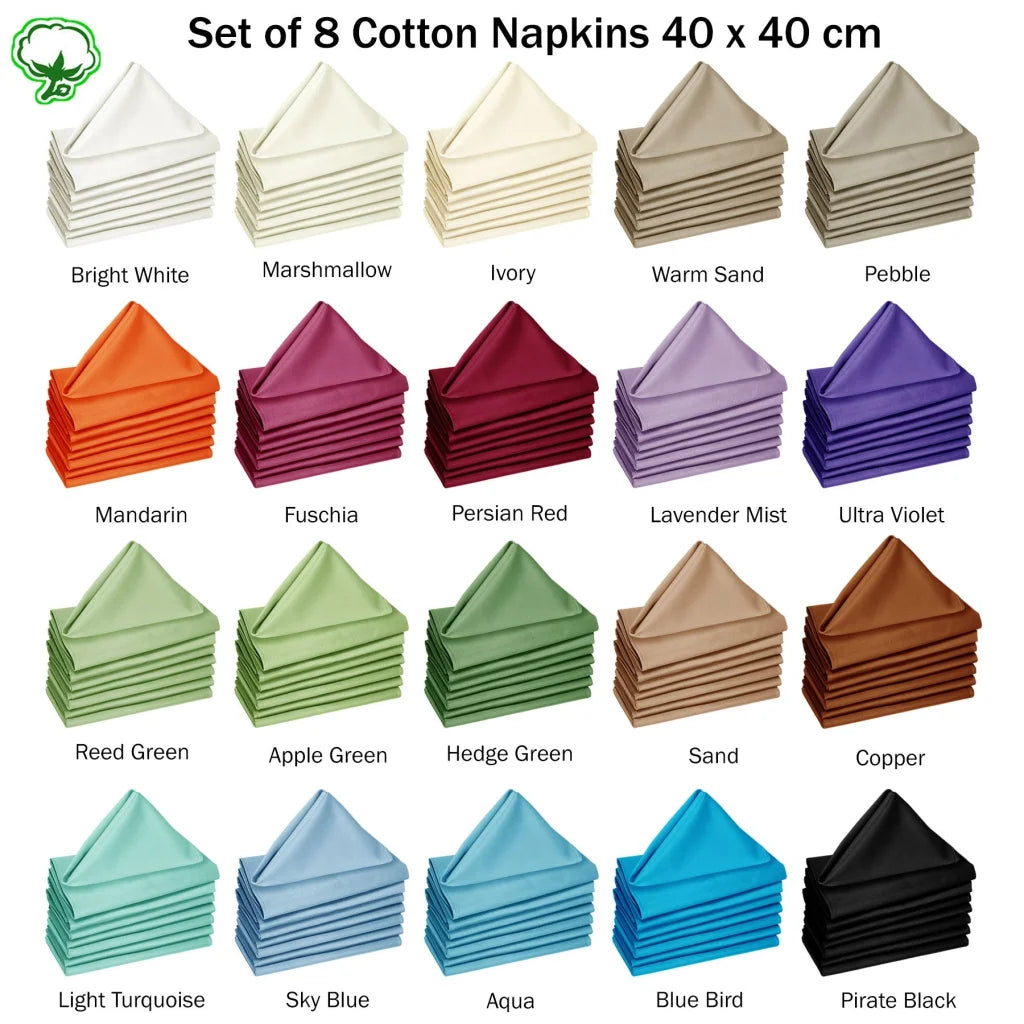 Cotton Napkins Hoydu Set of 8 - Warm Sand - Home & Garden