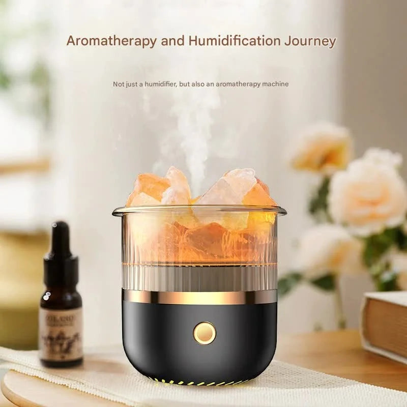 Crystal Humidifier with LED Light - Aromatherapy Diffuser