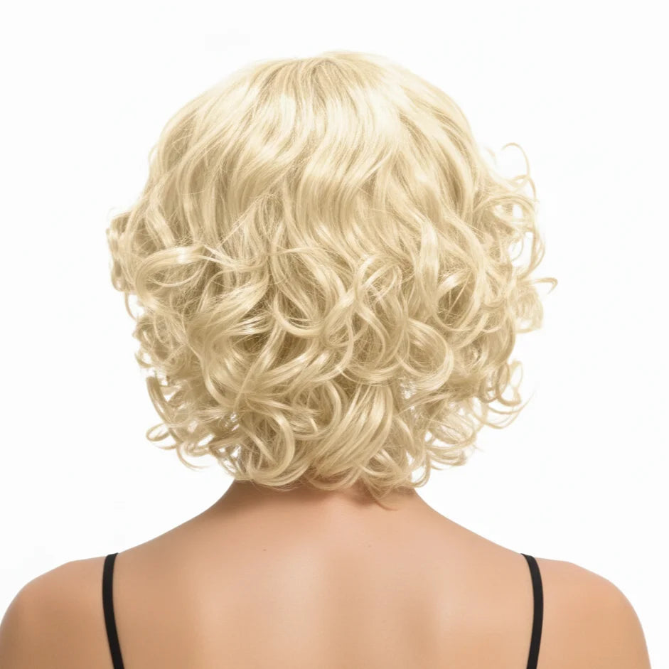 CURLY BOB WIG Hair Party Costume Halloween Fancy Dress Up