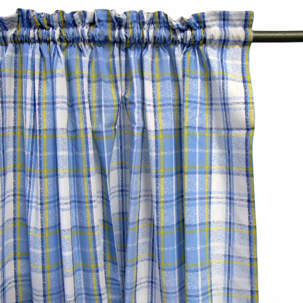 Curtains Home Innovations Pair of Polyester Cotton Rod
