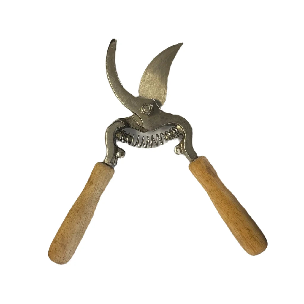 Curved Pruning Shears | Wooden Handle - Home & Garden >