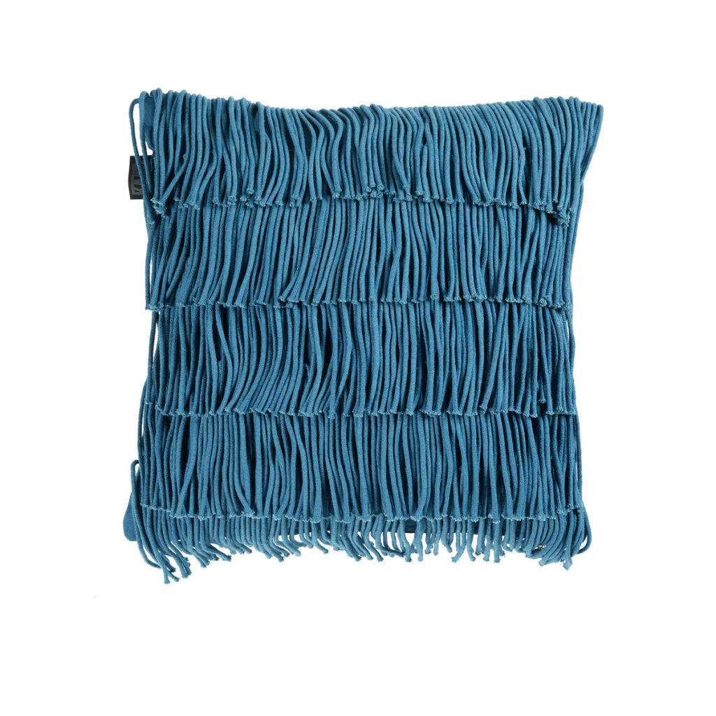 Cushion Bedding House Flapper Applique Filled Square - Blue