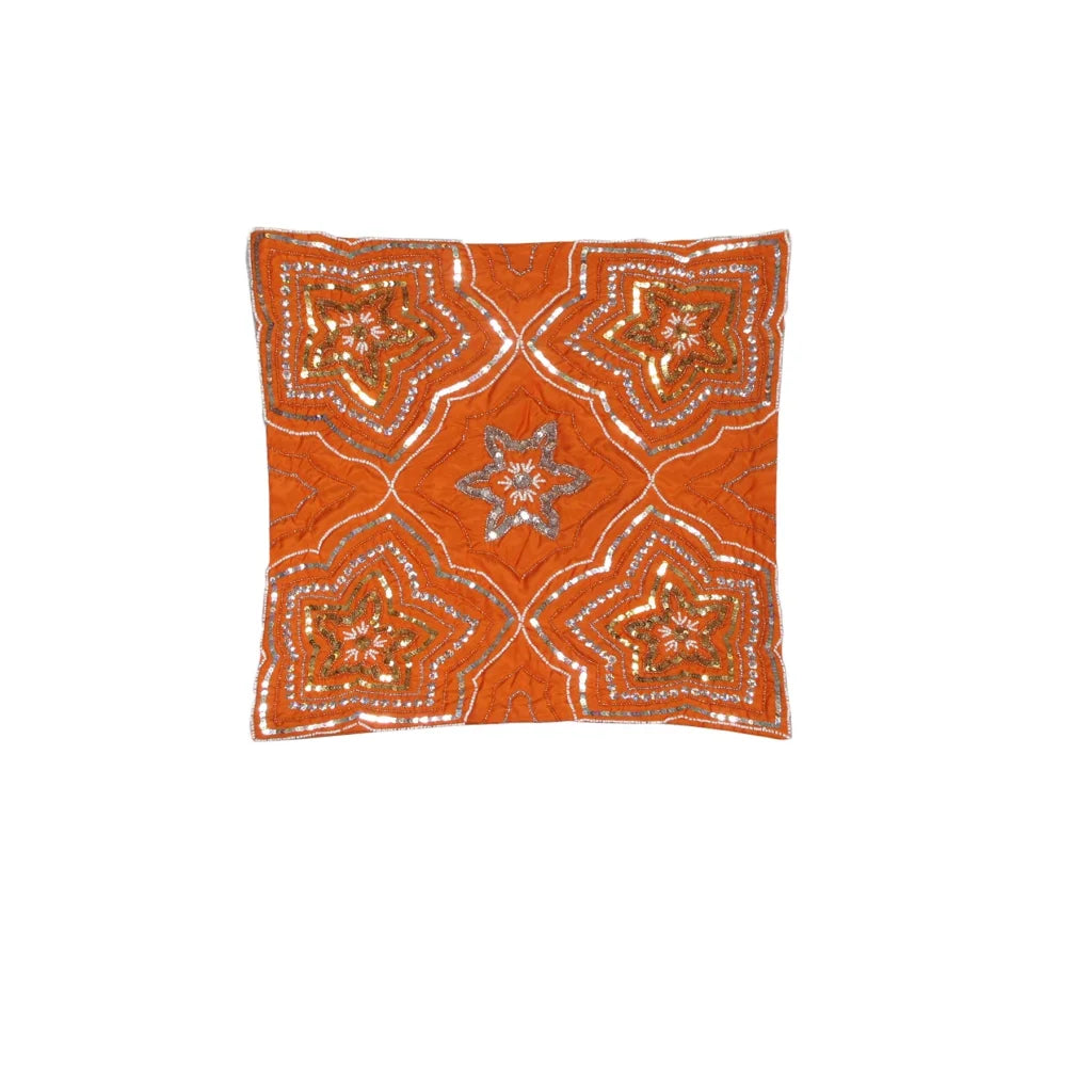 Cushion Cover IDC Homewares Sequin Maya Orange - Home &