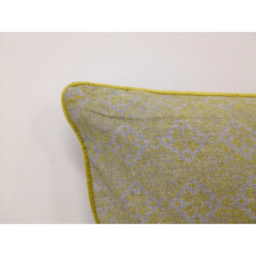 Cushion Covers Pack of 4 Azuk Mustard Yellow & Grey 50x50cm