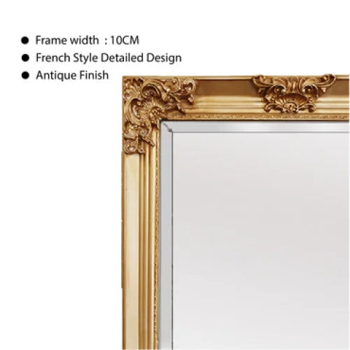 Deluxe French Provincial Ornate Mirror - Gold - X large