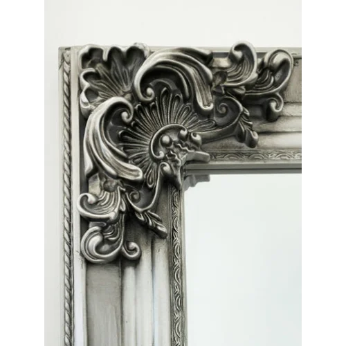 Deluxe French Provincial Ornate Mirror - Silver - X large